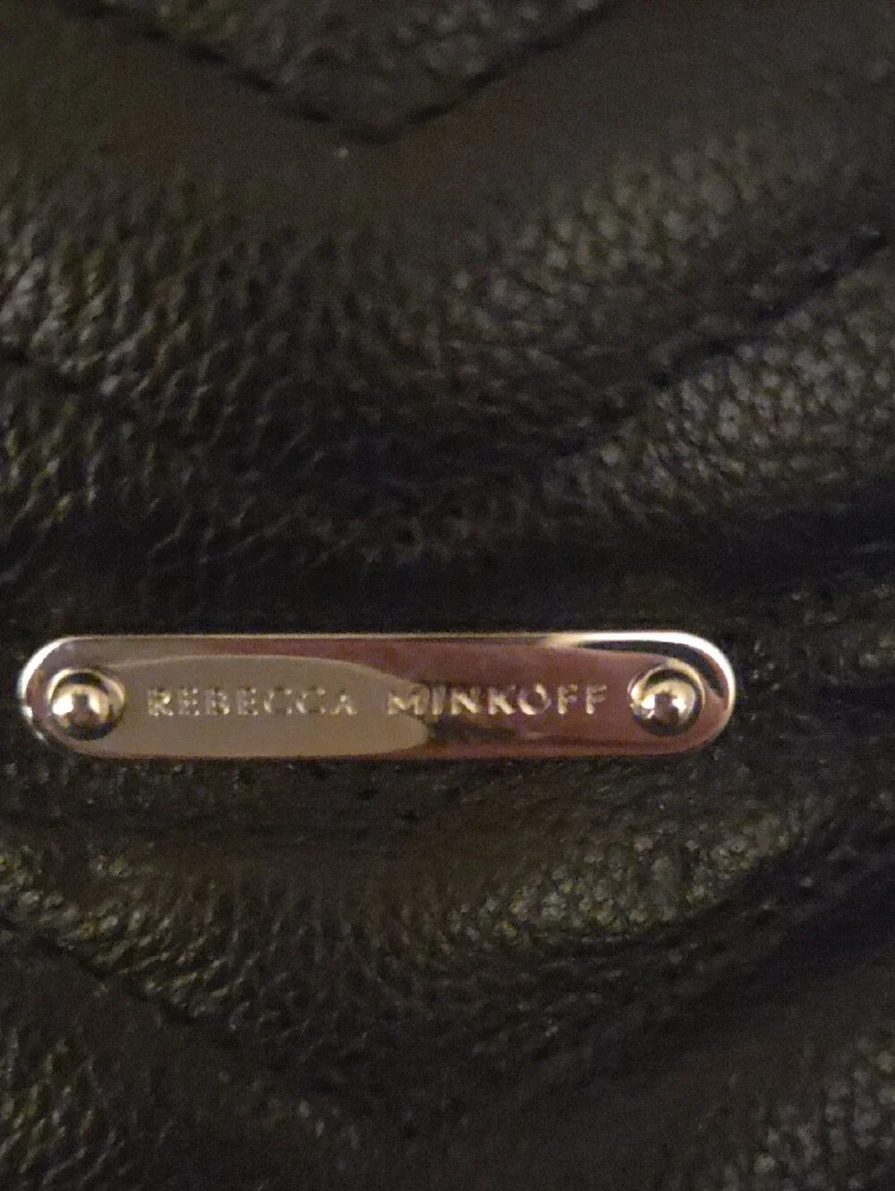 Rebecca Minkoff Black Quilted Shoulder Bag with Chain Strap
